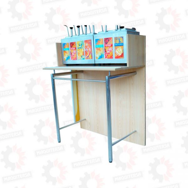 Mueble para isla de salsas