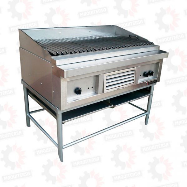Parrilla con piedra volcanica tamaño grande