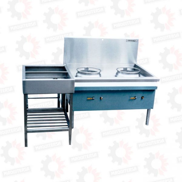 Cocina con quemador turbo simple