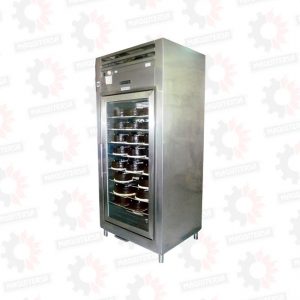 Refrigeradora conservadora vertical con una puerta de vidrio para tortas
